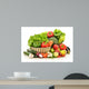 Raw Vegetables Wicker Basket Wall Decal