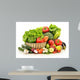 Raw Vegetables Wicker Basket Wall Decal