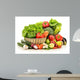 Raw Vegetables Wicker Basket Wall Decal