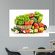 Raw Vegetables Wicker Basket Wall Decal