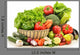 Raw Vegetables Wicker Basket Wall Decal