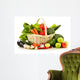 Raw Vegetables Wicker Basket Wall Decal