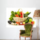 Raw Vegetables Wicker Basket Wall Decal