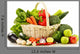 Raw Vegetables Wicker Basket Wall Decal