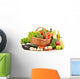 Raw Vegetables Wicker Basket Wall Decal