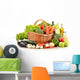 Raw Vegetables Wicker Basket Wall Decal