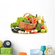 Raw Vegetables Wicker Basket Wall Decal
