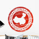 Stamp - China Wall Decal