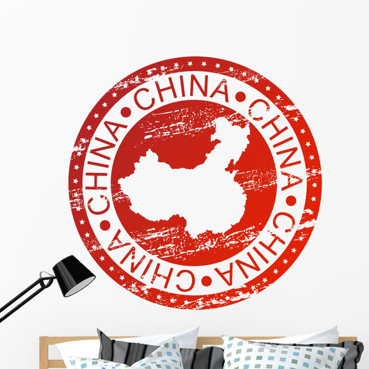 Stamp - China Wall Decal
