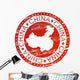 Stamp - China Wall Decal
