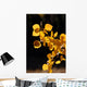 Branch of Yellow Aspen Leaves Wall Mural