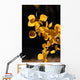 Branch of Yellow Aspen Leaves Wall Mural