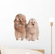 Two Poodles Wall Decal