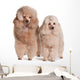Two Poodles Wall Decal