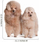 Two Poodles Wall Decal