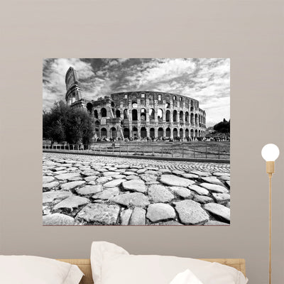 Majestic Coliseum Rome Italy shown on a wall