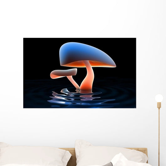 Mushroom River Wall Mural