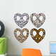 Peace Sign Animal Skin Wall Stickers