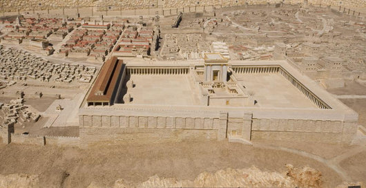 Model of the Second Temple Wall Mural