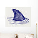 Reef Shark. Doodle style Wall Decal