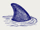 Reef Shark. Doodle style Wall Decal