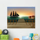Sunset Port Wall Mural
