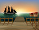 Sunset Port Wall Mural
