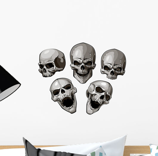 Set Skulls Wall Decal Sticker Set