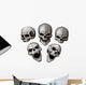 Set Skulls Wall Decal Sticker Set