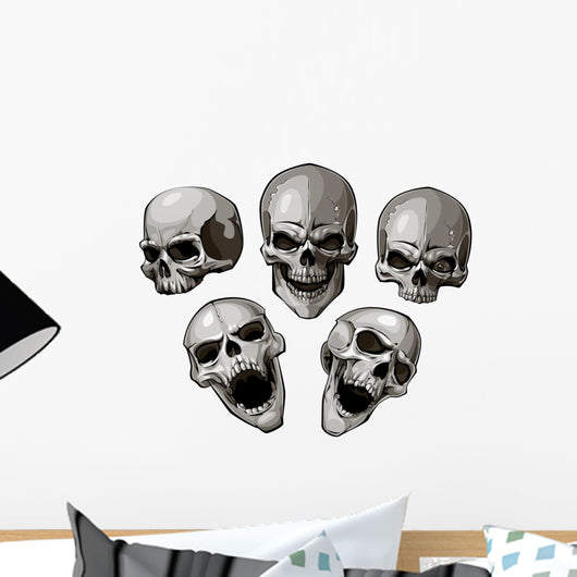 Set Skulls Wall Decal Sticker Set