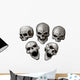 Set Skulls Wall Decal Sticker Set