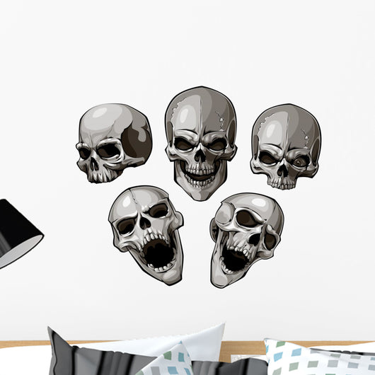 Set Skulls Wall Decal Sticker Set