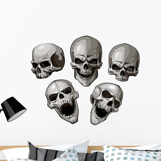 Set Skulls Wall Decal Sticker Set