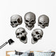 Set Skulls Wall Decal Sticker Set