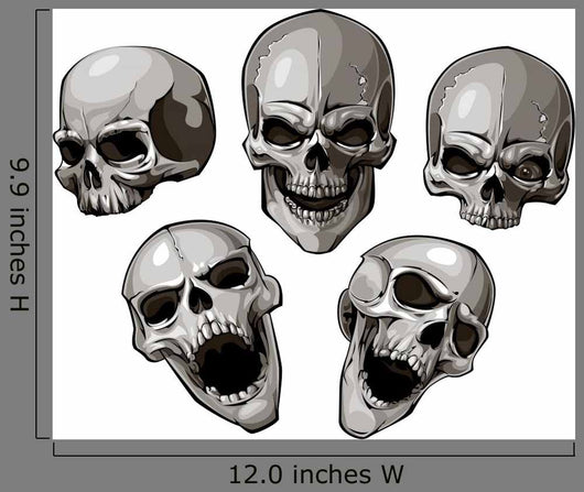 Set Skulls Wall Decal Sticker Set