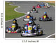 Go Kart Race Wall Mural