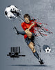 Abstract Image Soccer Player