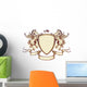 Vintage horse on shield Wall Decal