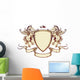 Vintage horse on shield Wall Decal