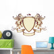 Vintage horse on shield Wall Decal