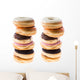 Stacked Donuts Wall Decal Sticker Set