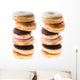 Stacked Donuts Wall Decal Sticker Set