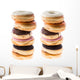 Stacked Donuts Wall Decal Sticker Set