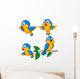 Bird cartoon Wall Decal