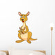 Kangaroo cartoon Wall Decal