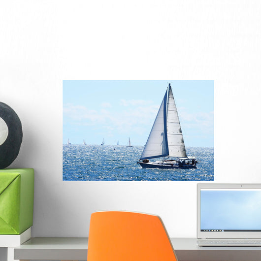 Sail boat Wall Mural