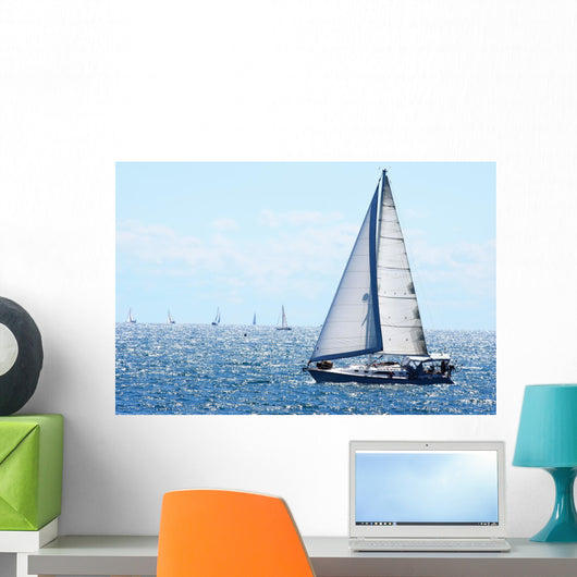 Sail boat Wall Mural