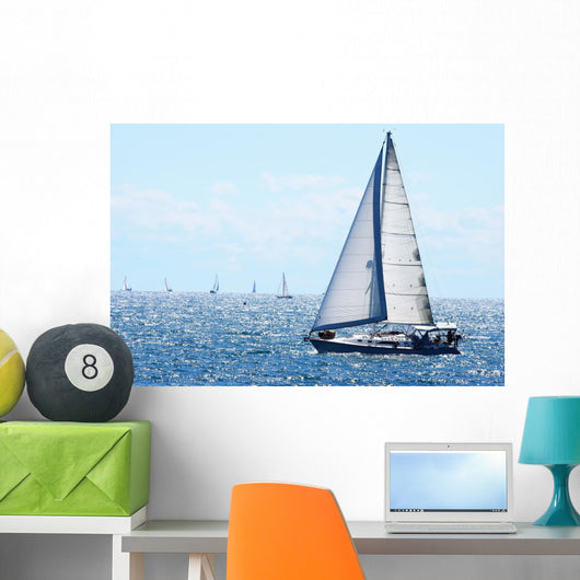 Sail boat Wall Mural