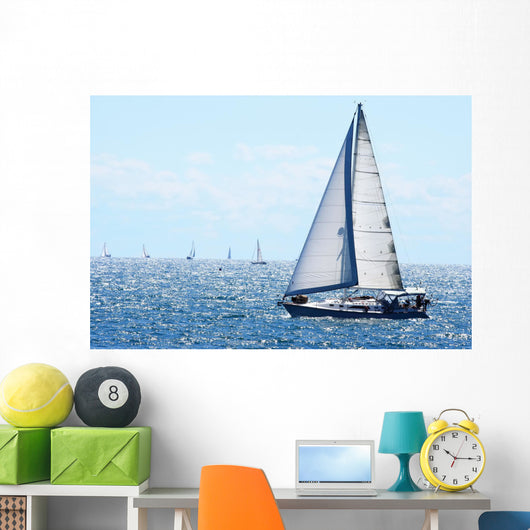 Sail boat Wall Mural