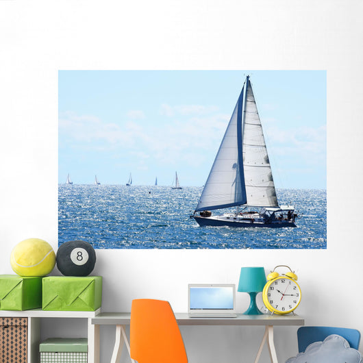 Sail boat Wall Mural